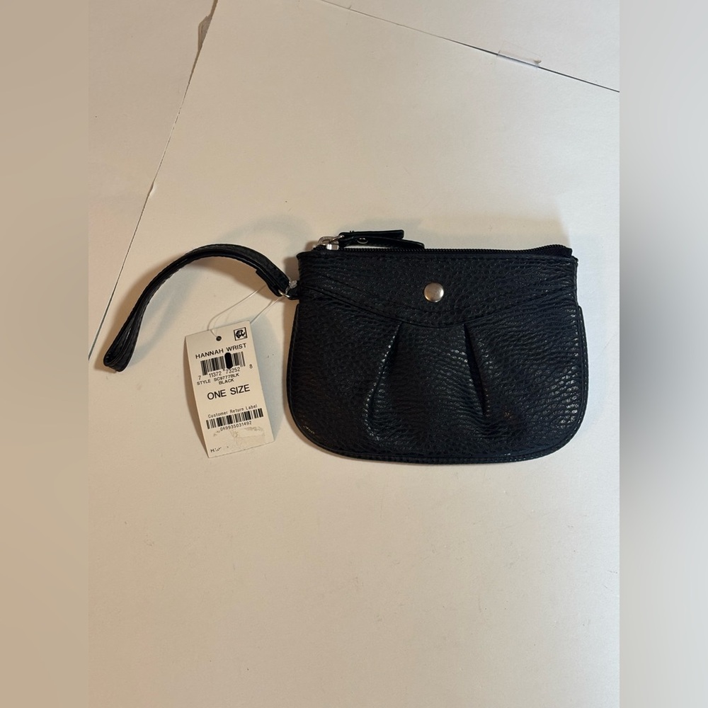 Style & Co. Hanna Black Clutch Travel Bag Coin Purse